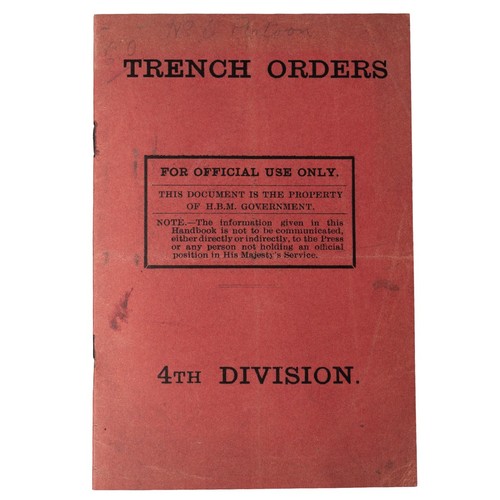 Ww1 british trench orders - trench,