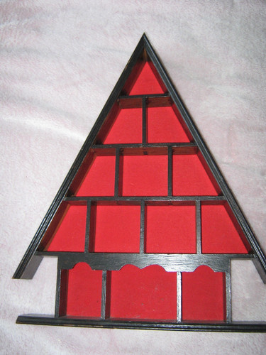 Wooden shelf display case - shelf,