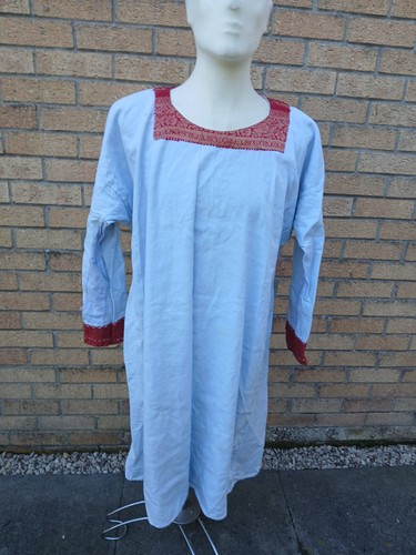 Blue linen tunic - linen, with