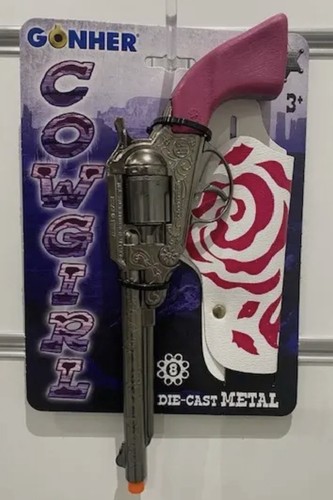 Metal toy cap gun cowboy - toy,