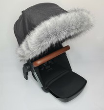 Pram Fur Hood Trim Accessories BABY Pushchair Stroller Fits to Venicci Buggy 