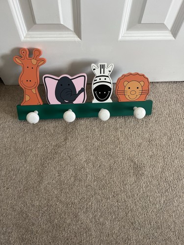 Child wooden coat rack with - child's,