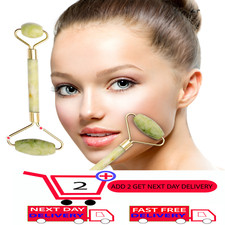 2xJade Face Massage Roller