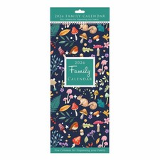 Floral Slim Family Planner 2026 - Art - Month To View
