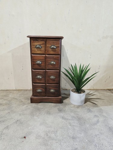 Vintage style pine apothecary - style,
