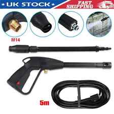 High Pressure Power Washer Spray Gun Jet Lance Trigger Wash Wand w/ 5M Hose Kit