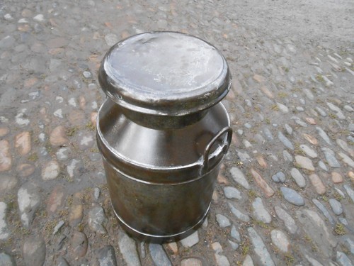 Antique rustic milk churn - rustic,