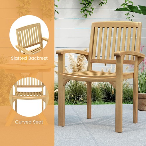 Teak wood armchair - armchair, outdoor