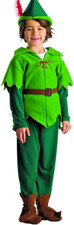 Boys Peter Pan Party Costume Green Party Fancy Dress Small For 4-6 Year - NO HAT