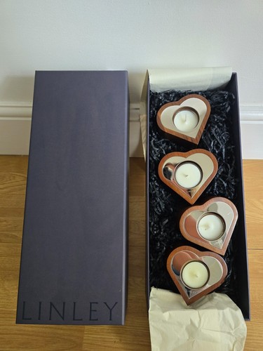 David linley heart candle set - heart,