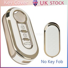 White 3 Button Flip Key Case