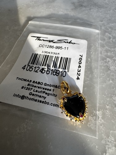Charm pendant black vintage - pendant,