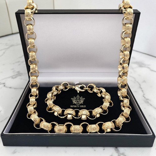 Mens 9ct gold - gold, 12mm