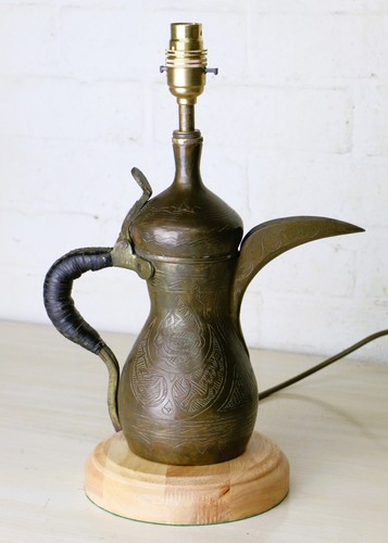 Table lamp antique middle - table,