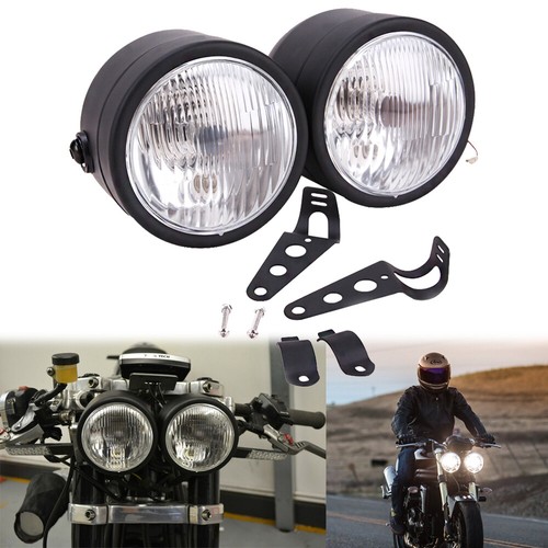 Black twin headlight - twin,