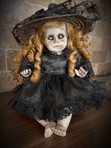 Cute crackled faced ooak - cute,