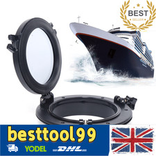 8in Round Porthole Window Opening Portlight Replace For Vans Tempered Glass Car