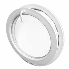 Round Window TILT White uPVC 500 550 600 650 700 750 800 850 900 mm Hopper 