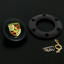 911 964 993 930 928 997 Black Horn Button For MOMO OMP NRG SPARCO Steering Wheel