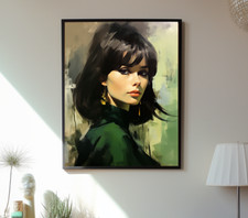 MidCentury Print - Mid-Century Girl - Tretchikoff  -  J.H Lynch - Louis Shabner