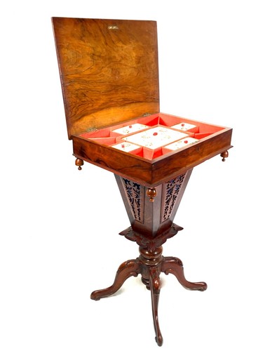 Antique ladies walnut wooden - antique,