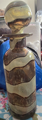 Glass earth tones - glass, decanter