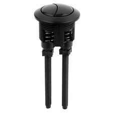 Black 38mm Dual Push Button Toilet Cistern Flush Button Replacement Water Saving