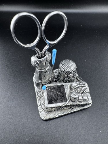Vintage pewter sewing - pewter, pin