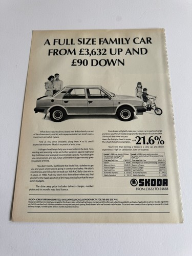 Original vintage 1988 skoda - original,