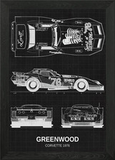 Greenwood Corvette 1976 Framed