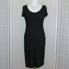 Soon Dress UK 10 Black Ruffle