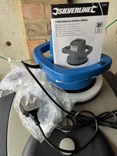 Silverline 110W Orbital Car Polisher 240mm – Lightly Used – Dual Handle – Boxed