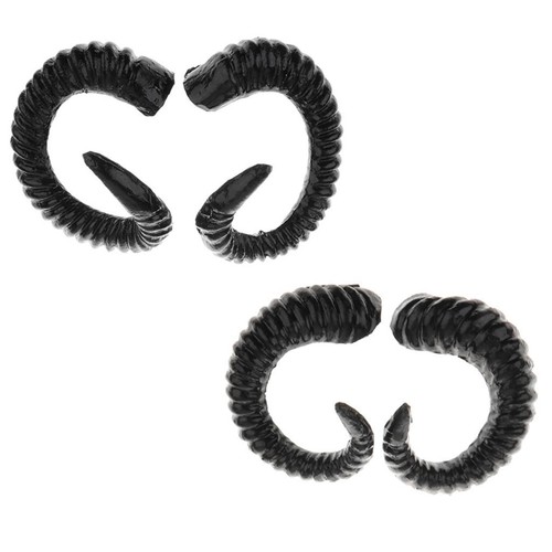 One pair sheep horns cos - one,