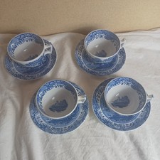 Spode Blue Italian Tea 4 Cup &