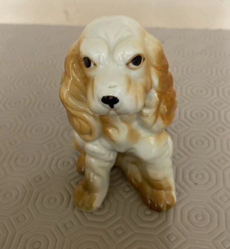 Vintage ceramic golden cocker - golden,