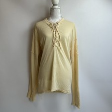 Marithe Francois Girbaud Size L Women’s Oversized Light Mesh Cotton Shirt