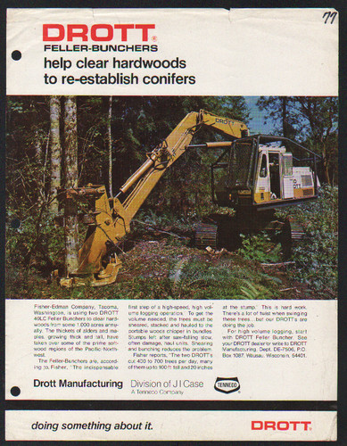 Drott feller bunchers - feller, brochure