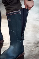 Aigle Parcours 2 Iso Open Full Waterproof Zip Neoprene Lined Wellingtons
