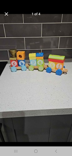 Wooden train set - wooden,