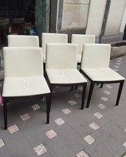 Group of six chairs Poltrona Frau mod. Beatrice design Monica Forster