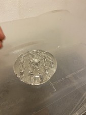 Vintage Round Clear Glass