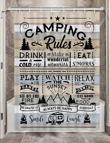 Camper shower curtain for - shower,