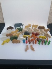 Vintage Wooden Animal Figures & People Lot Waldorf .Holztiger , Montessori style