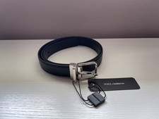 DOLCE & GABBANA  Leather Belt Black 95