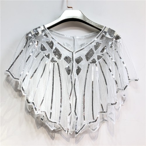 Bead wrap poncho shrug - bead,