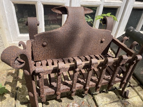 Wrought iron fire basket - wrought,