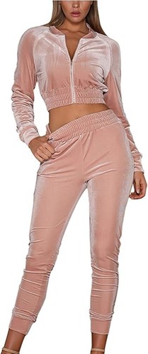 New pink velour tracksuit - , set