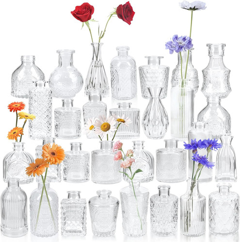 Glass bud vase - vase, 30,small