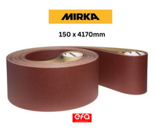 Mirka 150mm x 4170mm Abrasive Sanding Belts, Linisher, Pad Sander, Belt Sander
