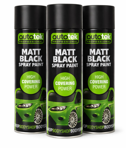 Matt black spray paint - black,